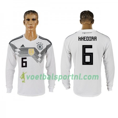 Duitsland Khedira 6 Thuis Shirt WK voetbal 2018 L/S